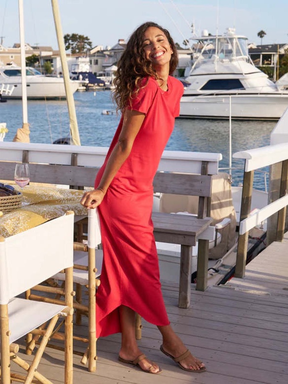 NWOT Frank & Eileen Harper Perfect Tee Maxi Dress
